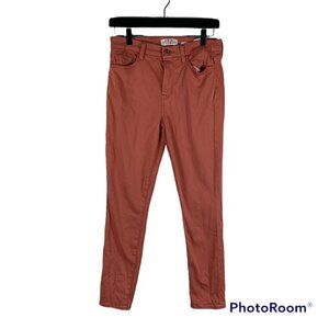 7 For All Mankind Womens Jen 7 Rust Ankle Skinny Pants Size 6